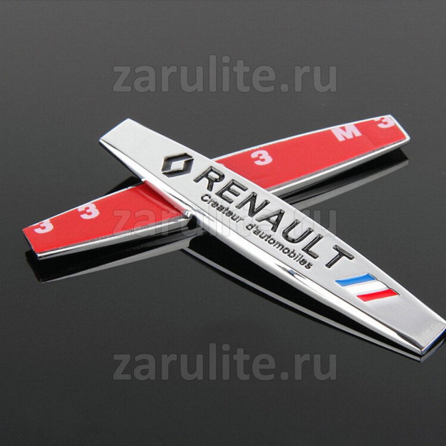 Декоративные накладки шильды Renault, 2шт. Декоративные накладки шильды Renault, 2шт.