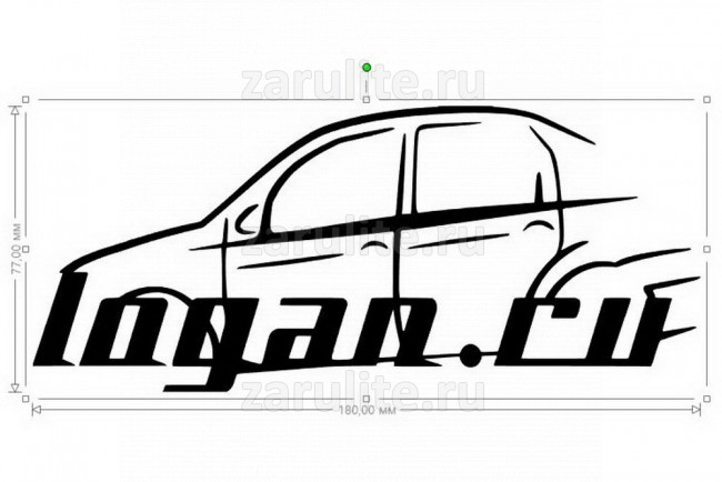 Наклейка клубная Logan.ru Наклейка клубная Logan.ru